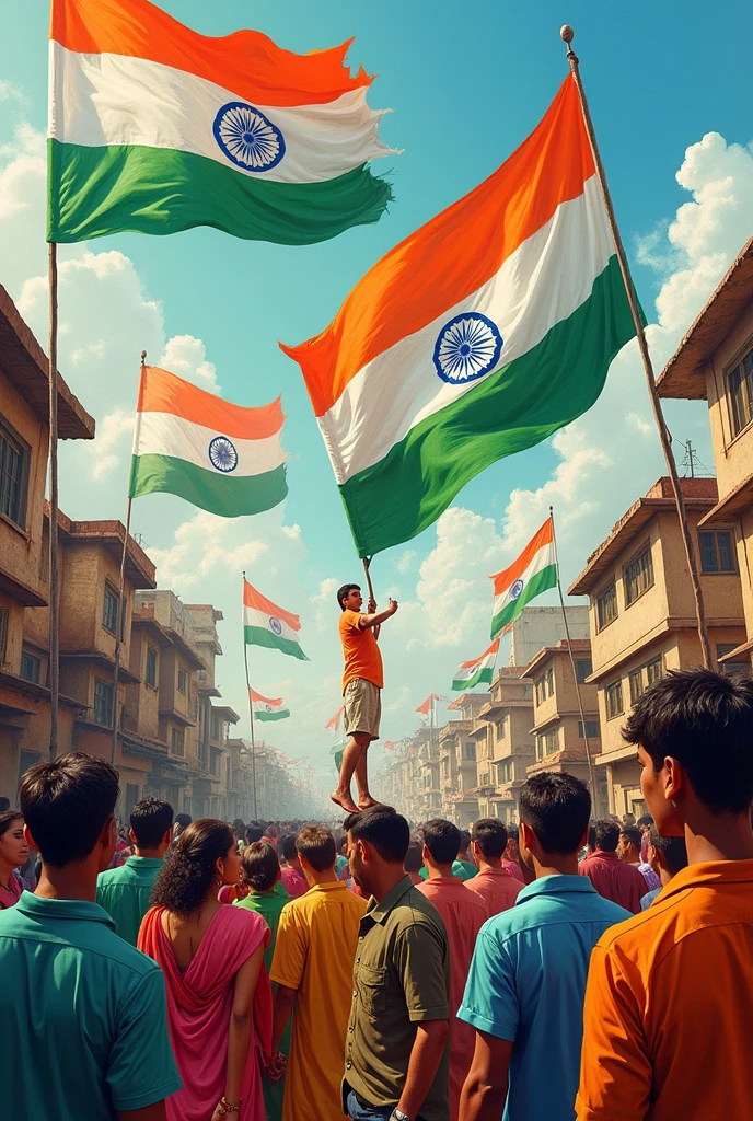 A painting on the theme of har ghar tilanga