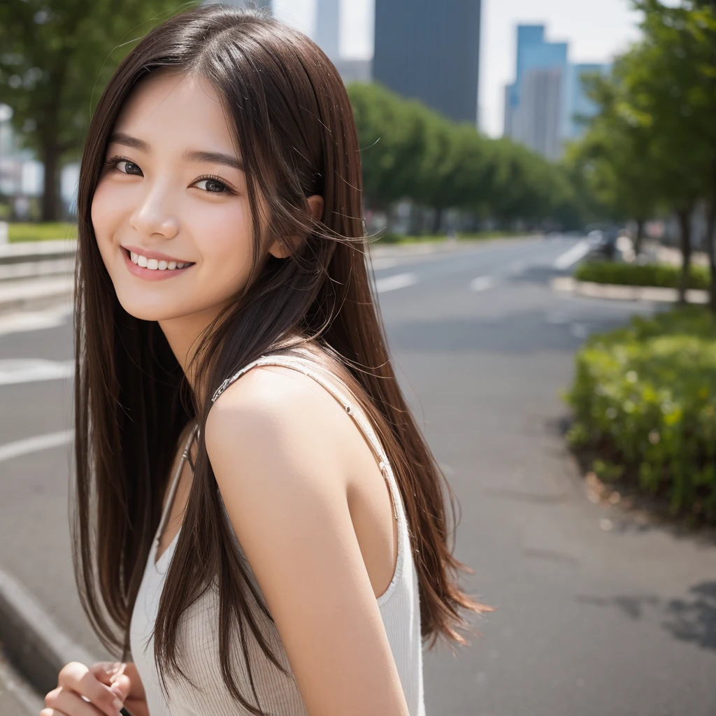 One woman in her twenties, smile、High resolution, Rich