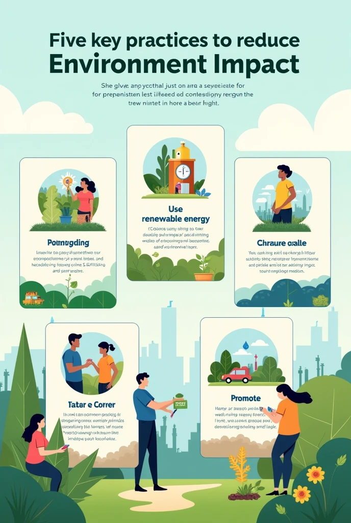 5 ways to reduce environmental impact
