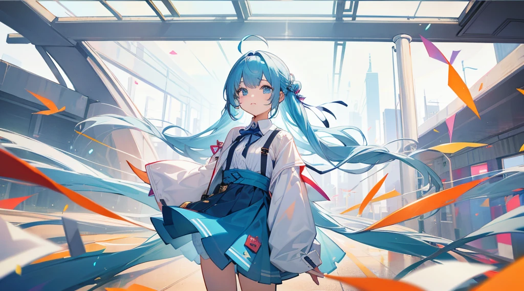 A girl is standing、Holding a piece of paper above your head with both hands。On paper「friend」It is written that。The girl has a bright expression、The hairstyle is blunt.。Wearing casual clothes、It's a simple background。