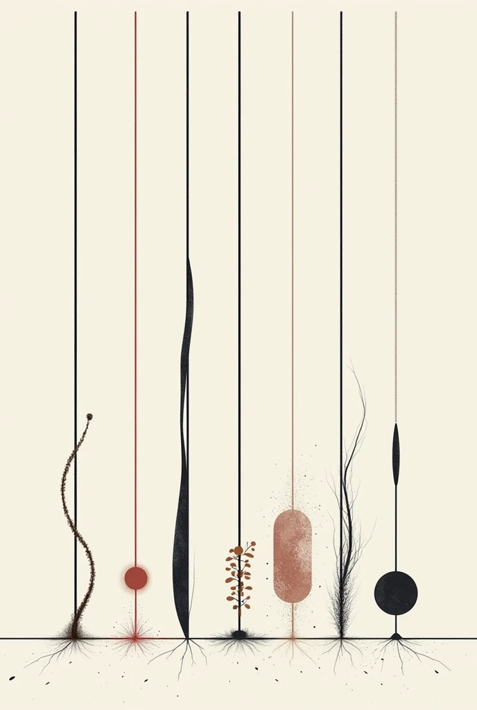 draw a 7 lines and the inside of the lines is all about the 7 elements of art