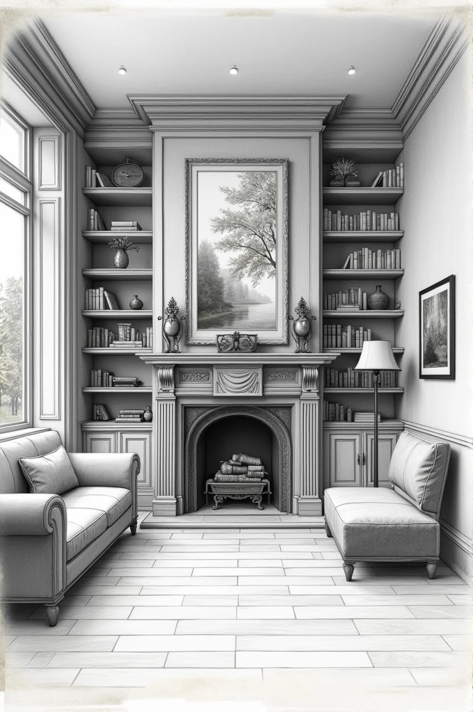 Make an observation about the area in your house that could passed by and impress it in drawing 