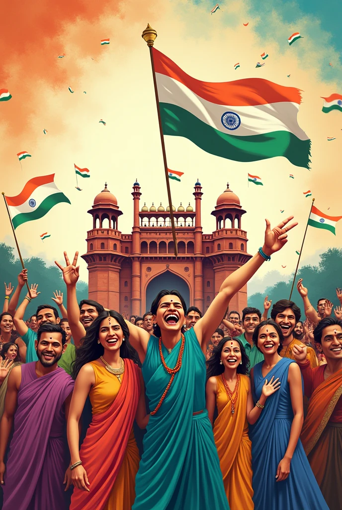India celebrate independence day posters