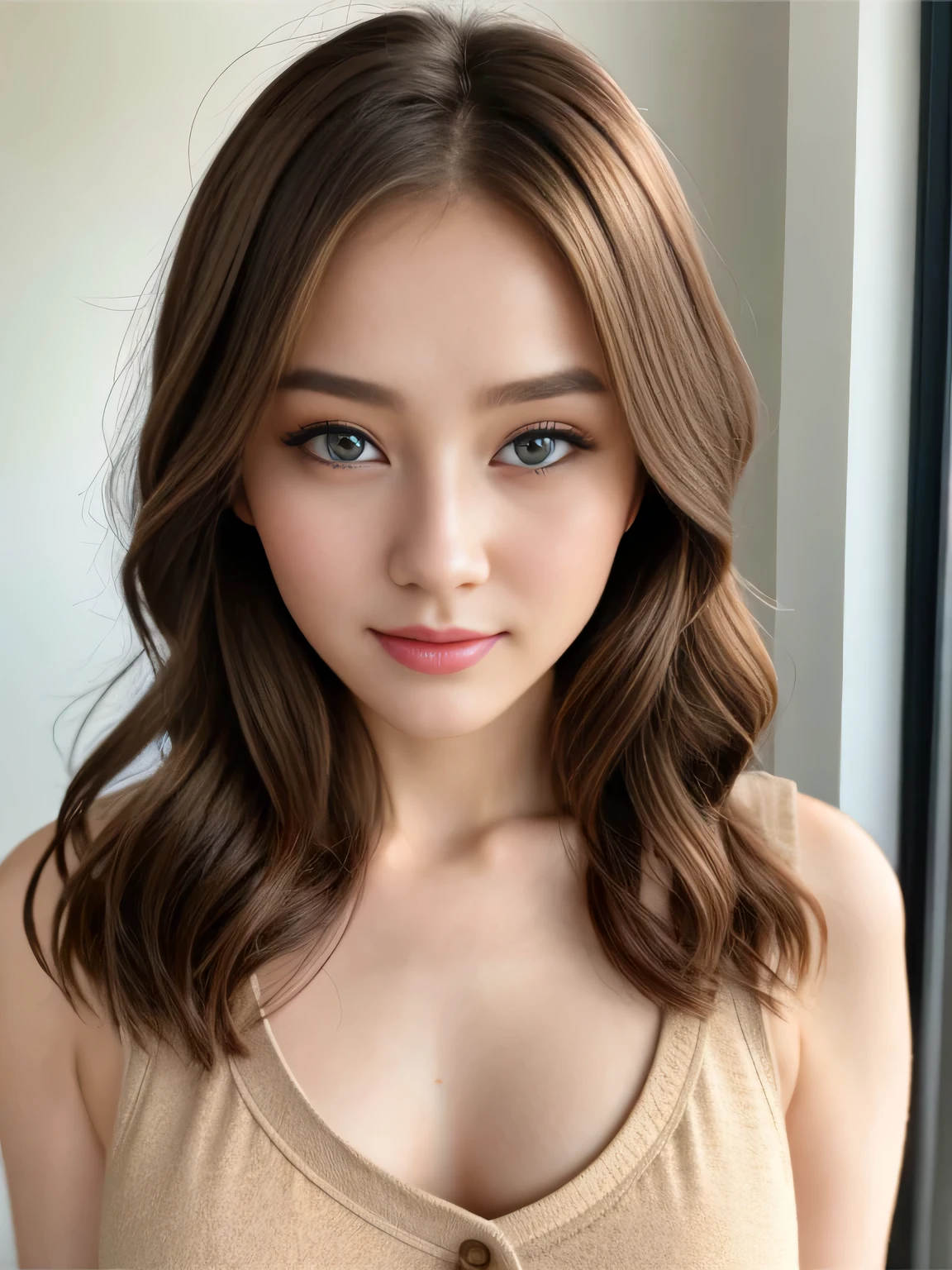 teapot、full bodyesbian、bustup、photo of a Young girl、model shoot tyle、brown haired、shorth hair、(Look at viewers:1.2)、(Detailed pupils:1.3)、(natural soft light)、(Enchanting)、 [:(film grains、25mm、f / 1,2、DoF、bokeh dof、beautiful countenance、super-detaild skin、Perfect glowing eyes、skin pore、Soft hair、Muscle tone and definition、Stitching of the fabric、Fabric texture、wood grain、Stone texture、Well-defined pupils、Prominent marginal rings、 High contrast eyes、Detailed features:0.7):0.7]