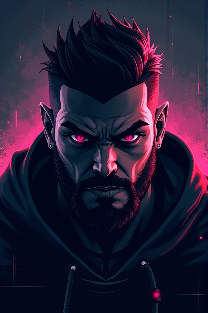 Generate a profile picture for gaming YouTube channel with the name ROHIT don't make it to fancy make it simple and badass