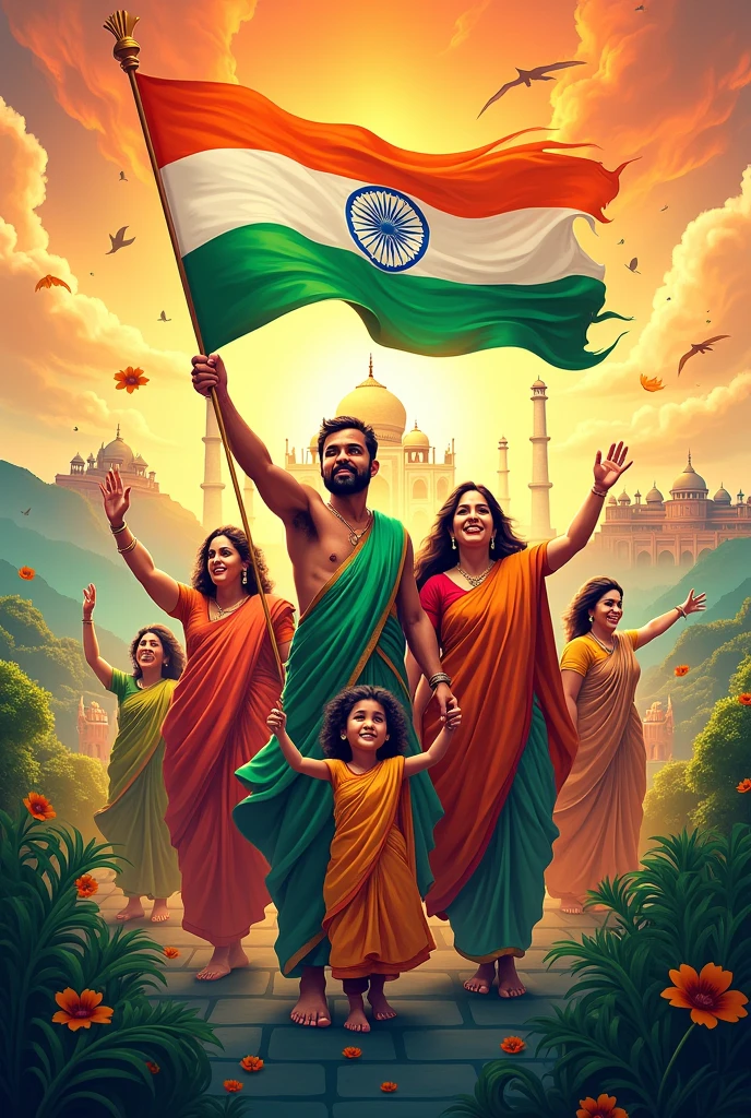 India celebrate independence day posters
