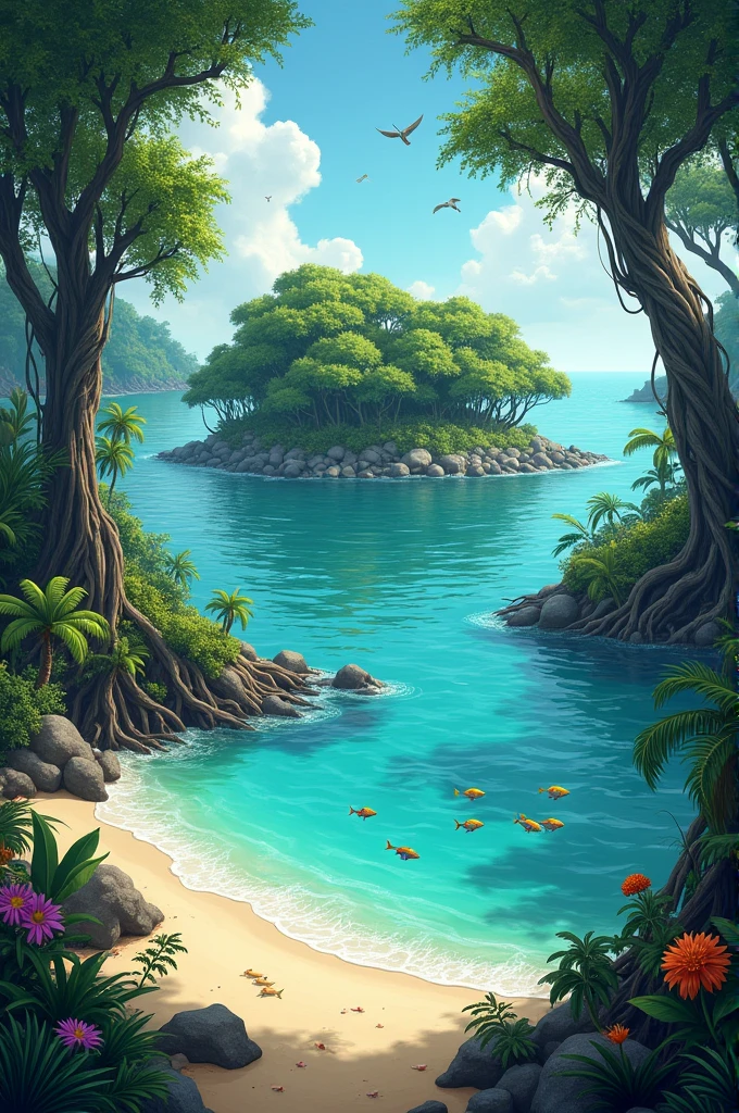 Southern Island、Ocean、mangrove
