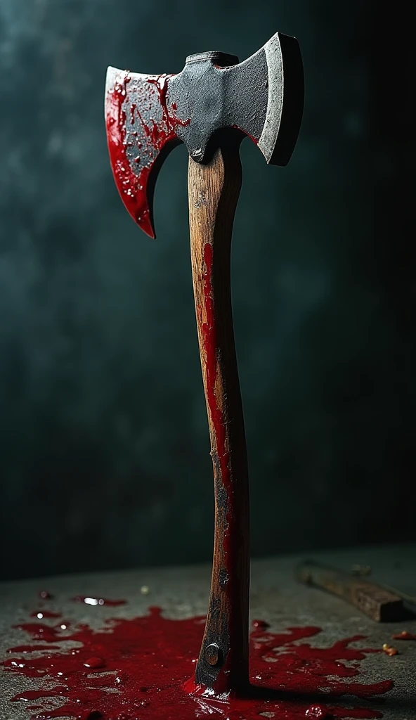 Blood-Stained Axe,bloody ax,terrifying crime scene,Gruesome Weapon,Dark Shadows,Ominous atmosphere,Blood splatter,Evil figure,Terrifying Weapon,Wet Blood,spotted leaves,Spooky sight,mysterious murderer,Creepy Presence,Omens of Darkness,Cold Metal Handle,Murderous Intent,gory details,fractured bone,Violent crime,Mysterious Dark Room,Eerie Silence,Spooky rituals,Dark Secrets,bloody fingerprints,A terrifying sight,Invisible fear,Deathly Silence,scary discovery,ominous whisper,Nightmarish Scene,Blood-Stained Floor,Chilling Aura,Horror movie scene,Spooky atmosphere,Spooky atmosphere,bloody aftermath,Spooky ruins,cursed memories,Bloodbath Massacre,Blood-Soaked Evidence,Sinister Details