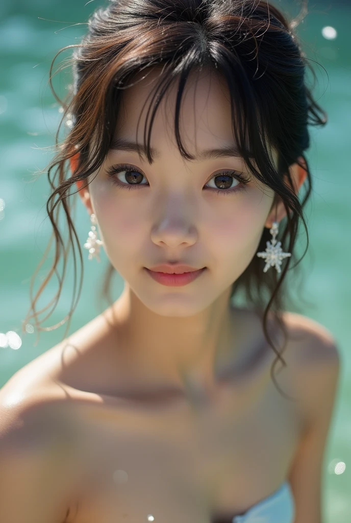 (whole body:1.3), (Ultimately realistic 1/2 Cup Bra:1.2), ((Highest quality, 8K, masterpiece: 1.3)), whole body, Outstanding beauty: 1.4, Slim Abs: 1.2,Beautiful Female Hair Portrait Photography by JoSkriver , Double Bang, Zion National Park hiking trails, (masterpiece) (Highest quality) (detailed) (8K) (High resolution) (wallpaper) (Cinema Lighting) (Sharp focus)