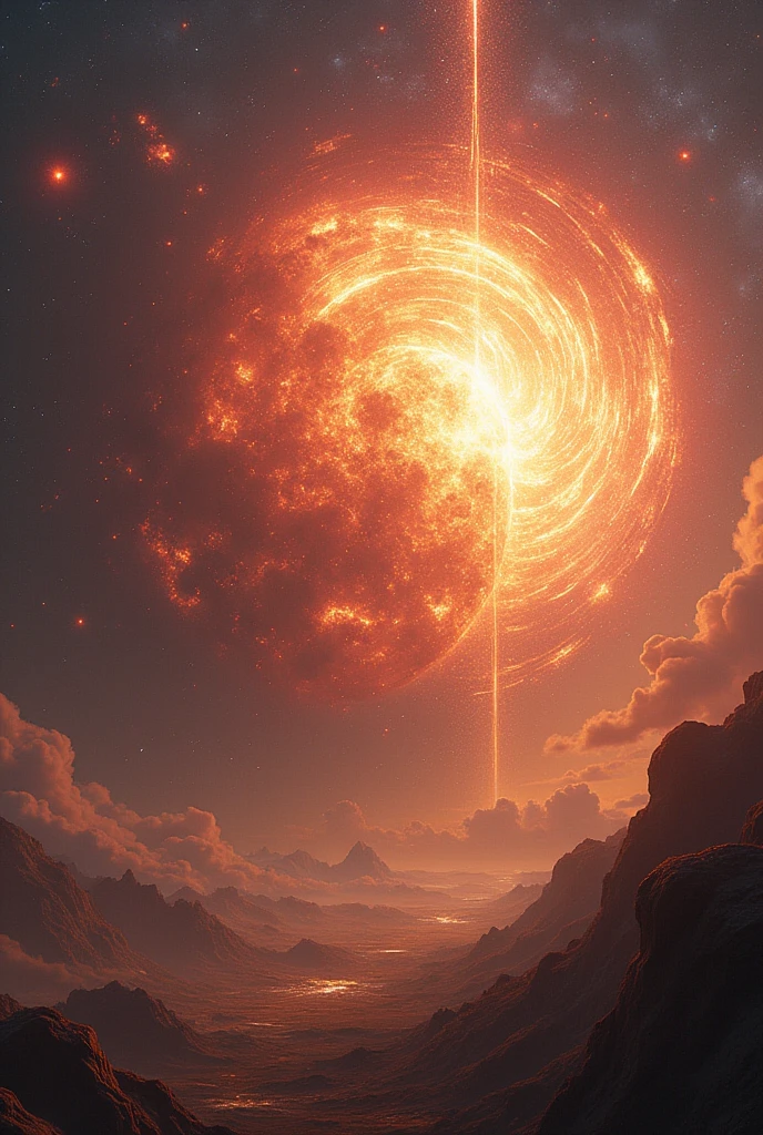 bigbeng the universe being created with star planets and a big explosion at the center of everything