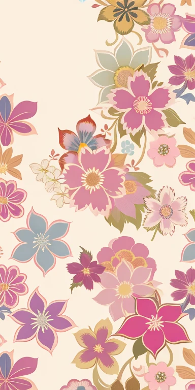 Pattern of flowers and leaves on white background, floral patterns, flowery wallpaper, Flower background, flower, flower bloom, patchy flowers, floral wallpaper, opulent, floral patterned skin, flowers and blossoms, beautiful  flowers, Floral!, floral motives, pastel flowery background, florest background, floral explosion, Pink flowers, ornate floral, Garden floral pattern