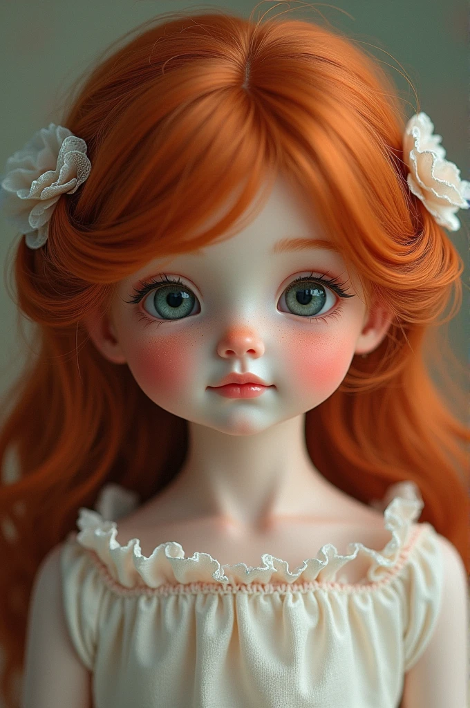 Girl red hair doll 