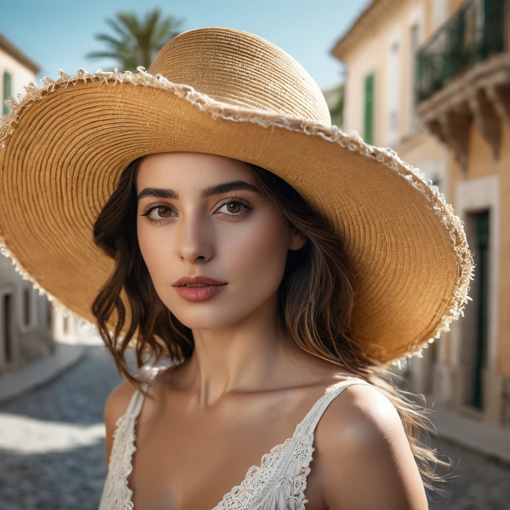 
femme hispanique arafée dans un chapeau debout dans une pièce avec beaucoup de photos, portrait doux 8 k, Sergueï Zabeline, photographie couleur portrait 4k, par Fiodor Rokotov, Photographie de portrait artistique 8k, Alexeï Egorov, sur Irakli Nadar, Superbe portrait, Fille française, Portrait VFX très détaillé, beau portrait