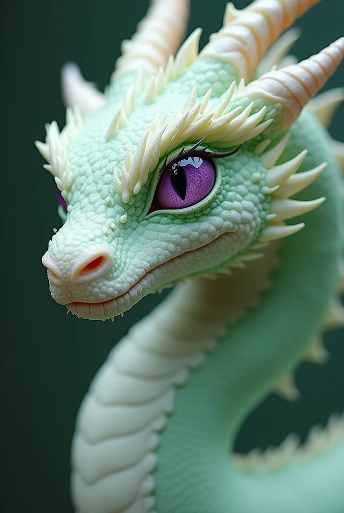 Dragon white eyes lilac and dragon green