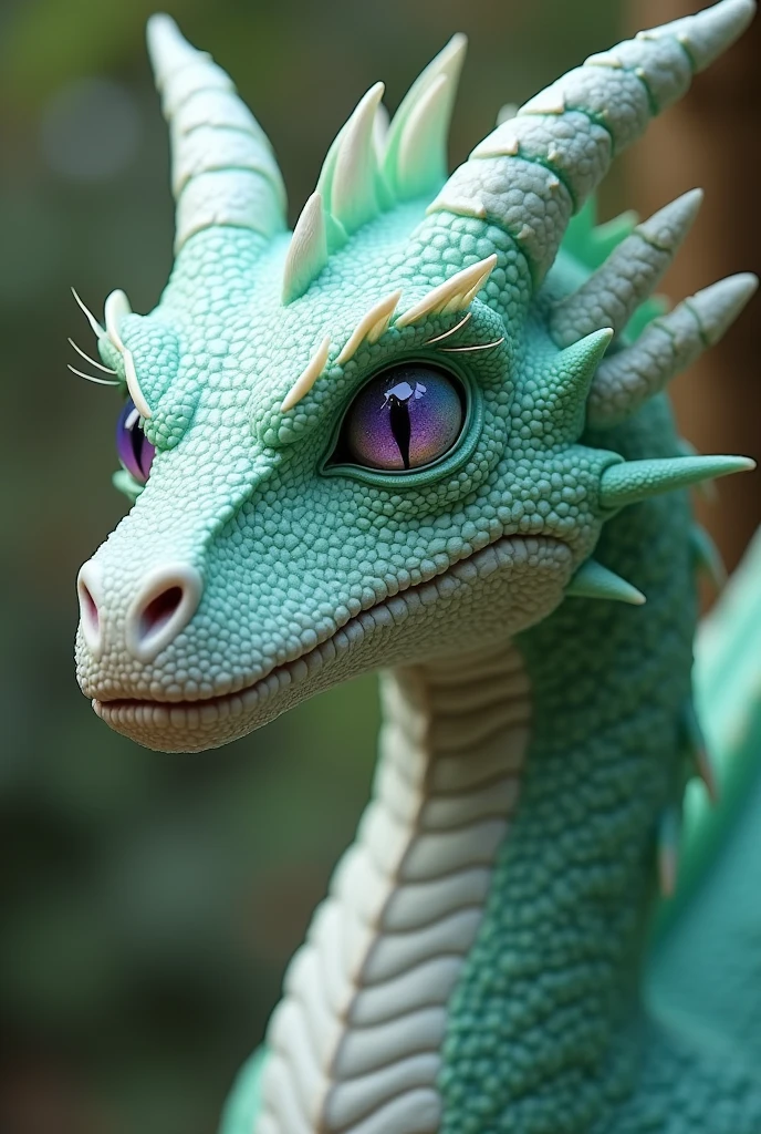 Dragon white eyes lilac and dragon green