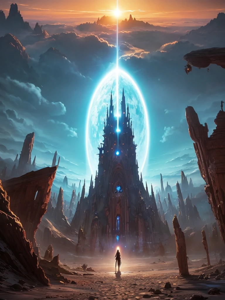 Fantasy,sf,Manga illustration style,With a more delicate touch,god々Shii,Apostle-like creatures and humans,The end of the world,Desert or something,the end of the world,Third Impact,Something a bit more dirty,