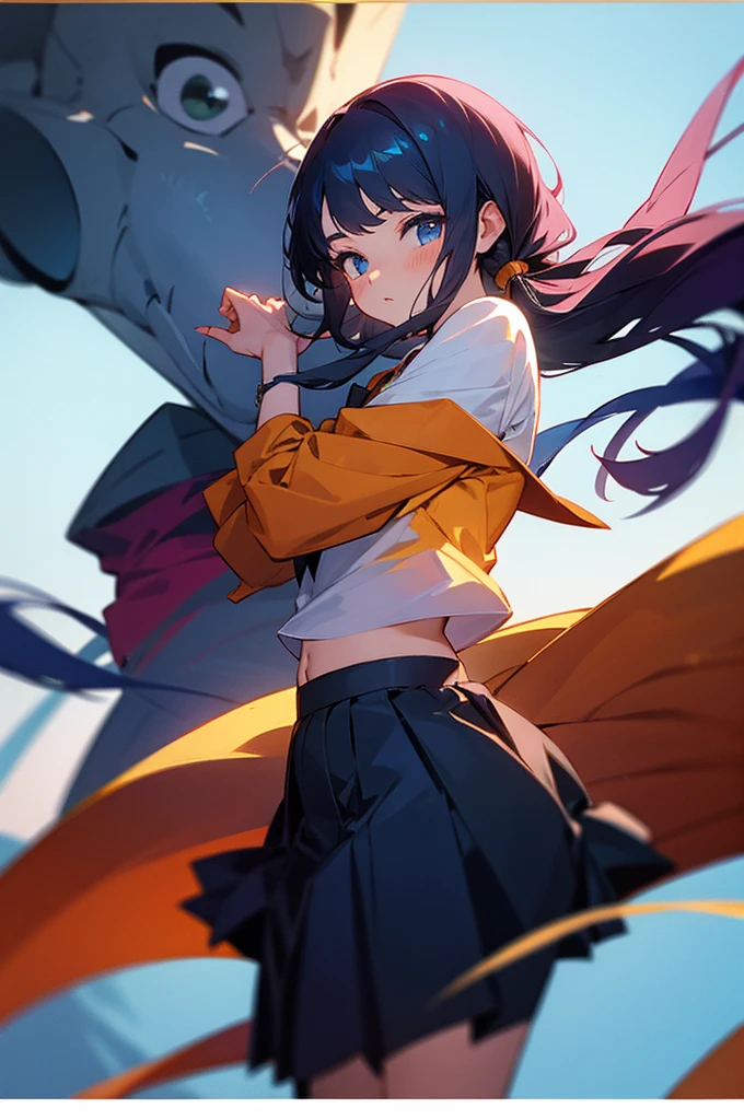 Anime schoolgirl