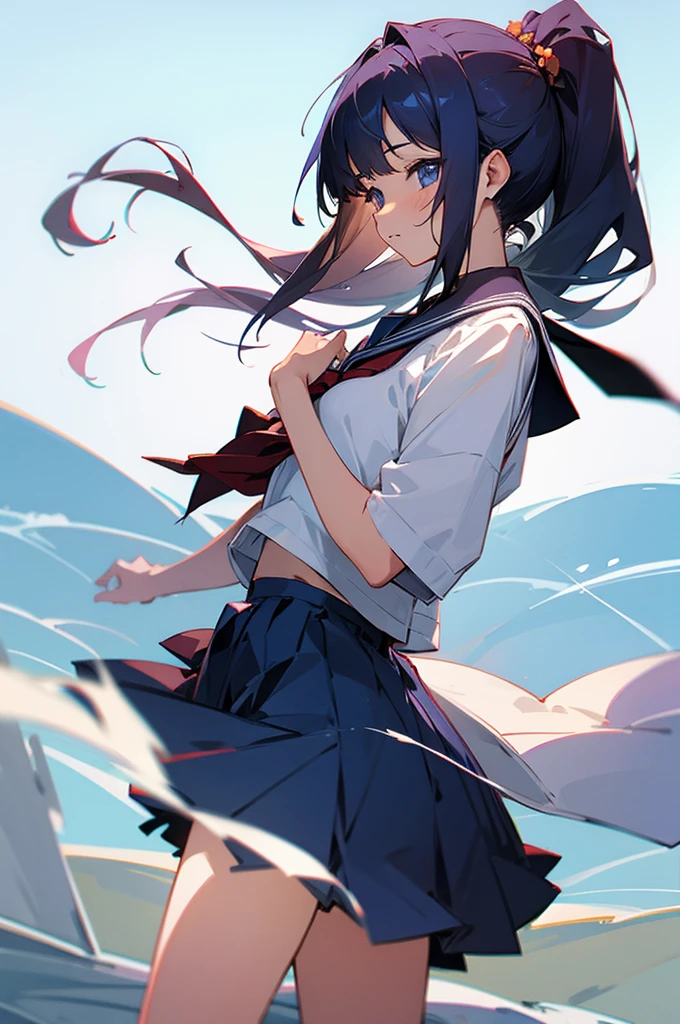 Anime schoolgirl