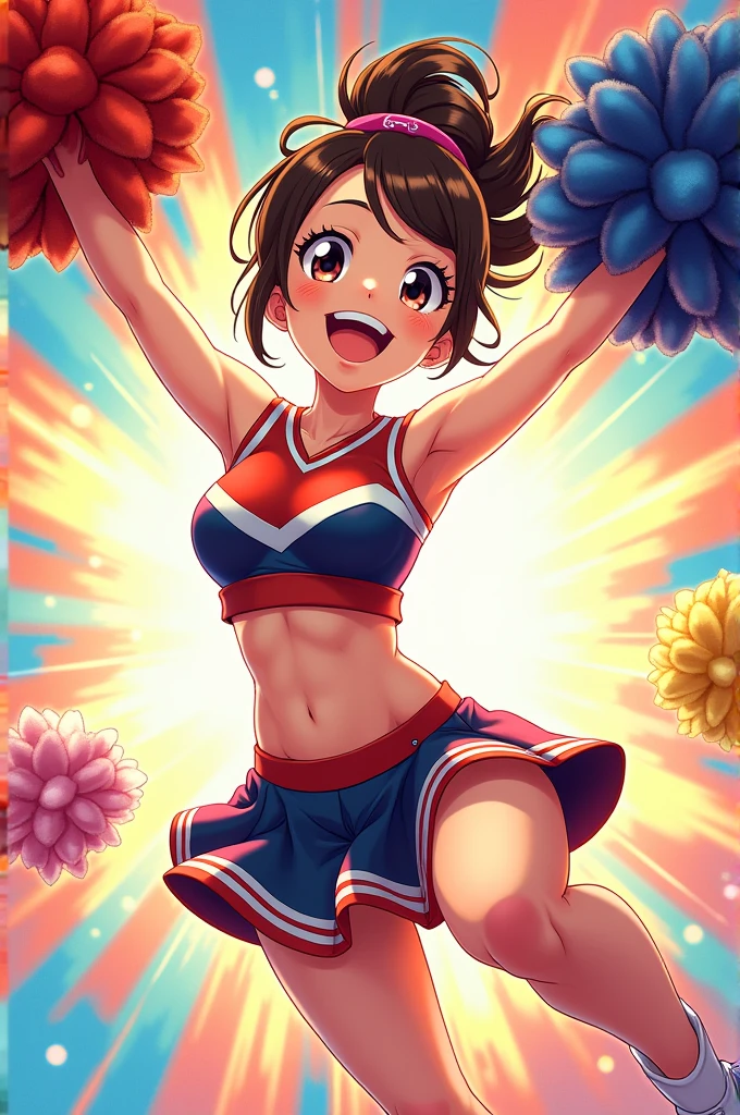 Cheerleader Anime-style illustrations
