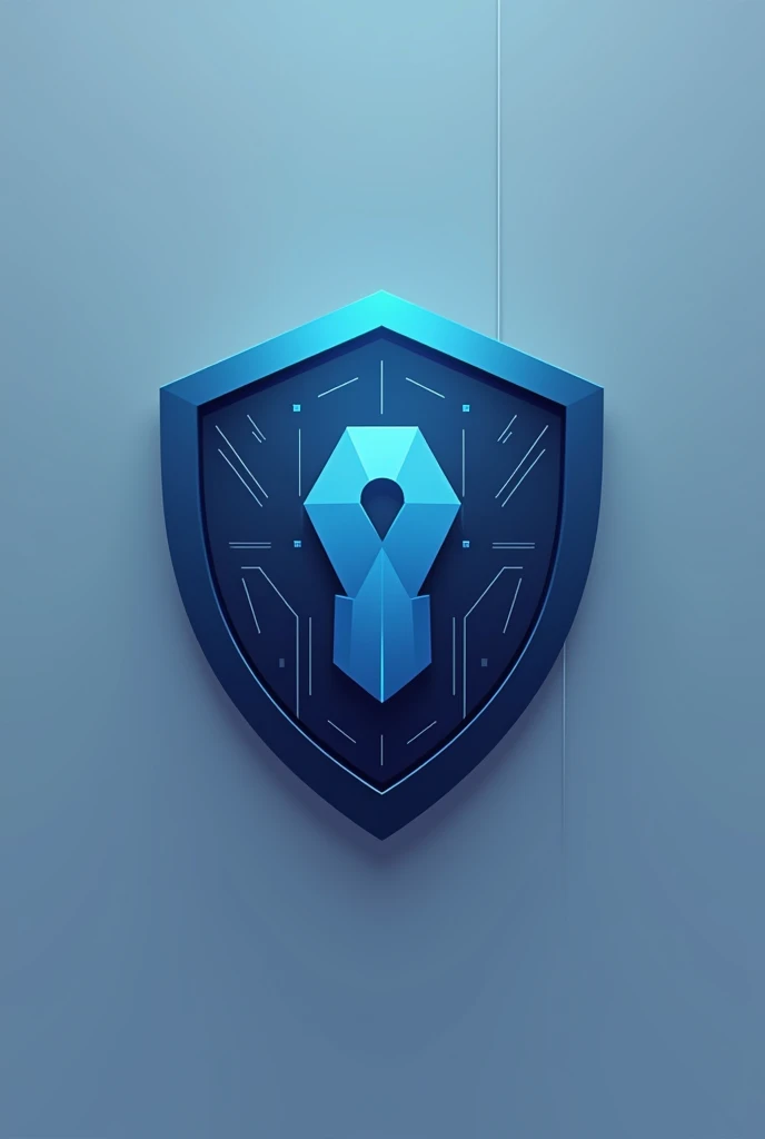 A logo for cyber security with shield