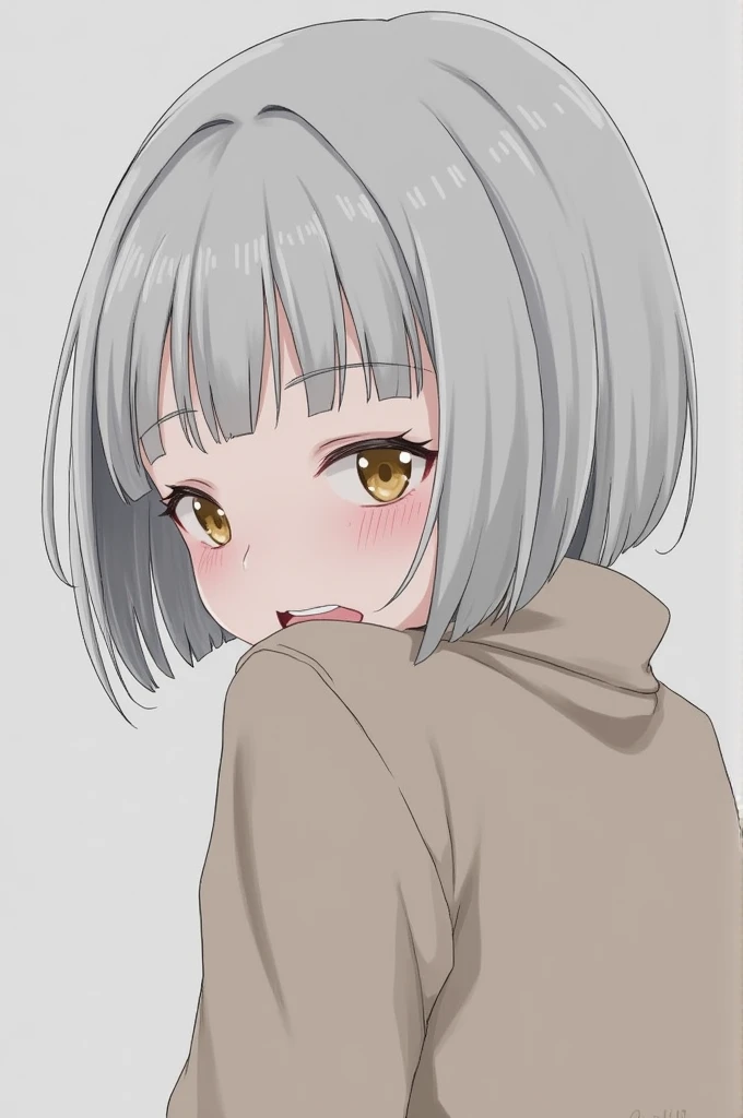 girl、Gray Hair、Lori、Short Bob、Embarrassed