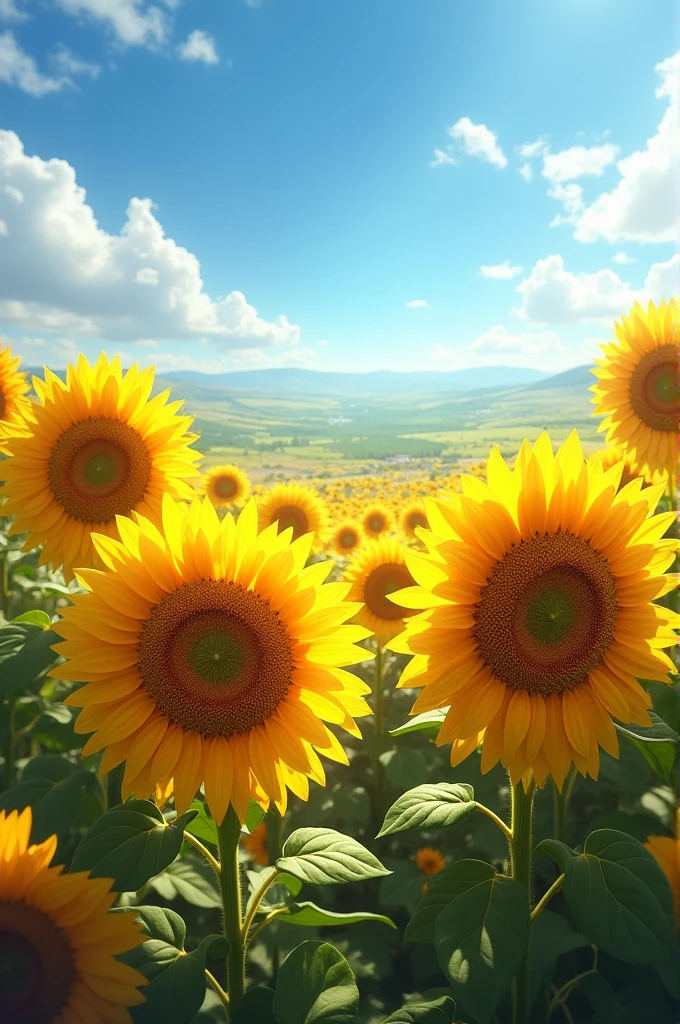 Sunflowers in the field
