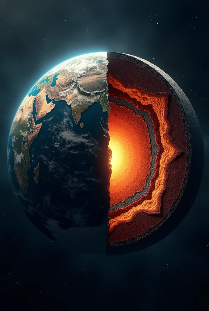 Draw a conception art about the different subsystems of the earth, provide image.