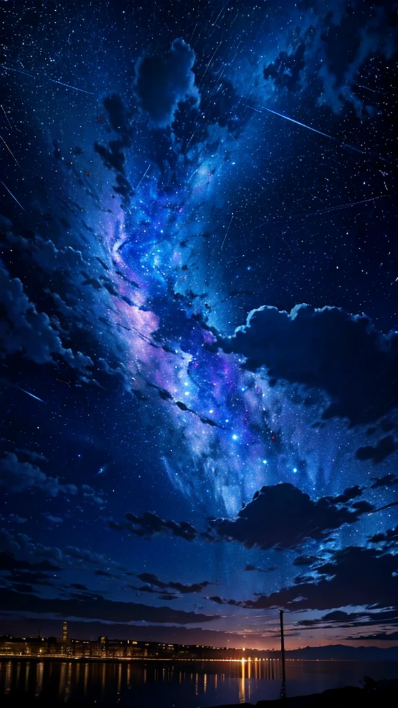 universe，null，Meteors，town，Flowing Clouds，