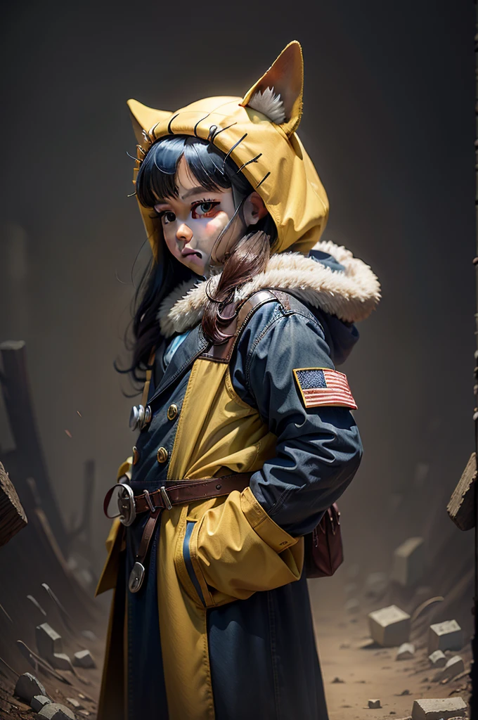 A puppy dressed in a costume
