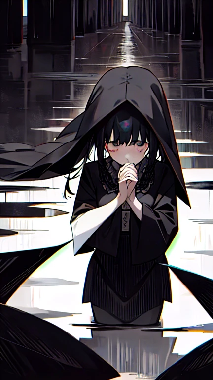 Mourning girl