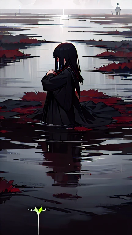 Mourning girl