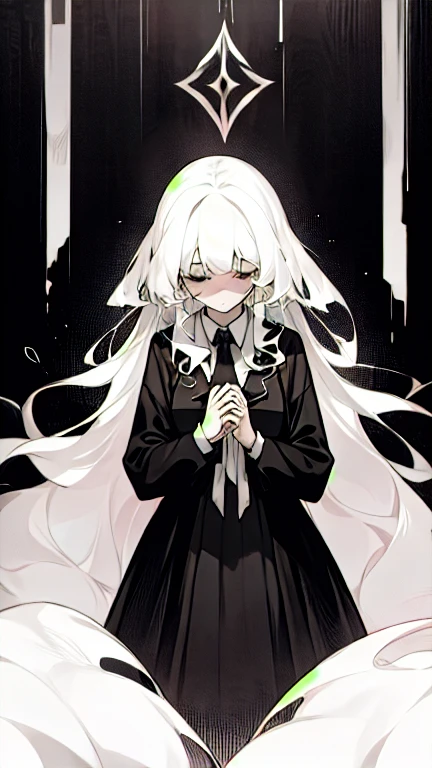 Mourning girl