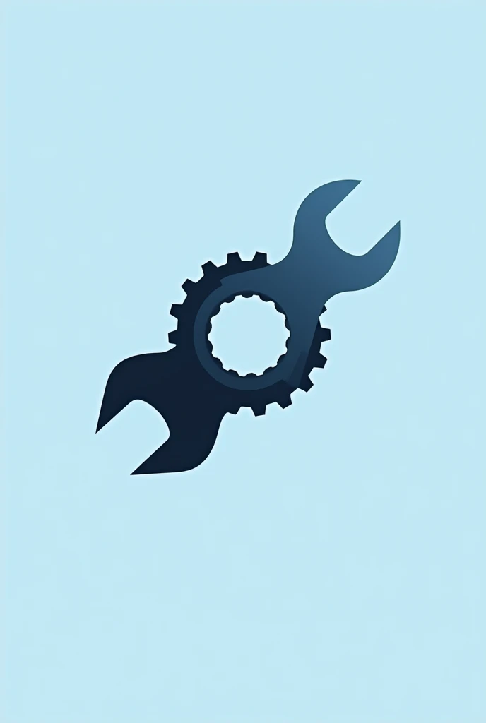 Make a logo for an auto mechanic shop in light blue, black andwhite 
