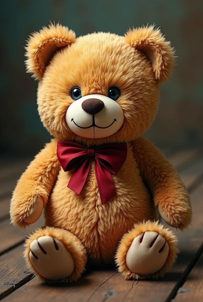 A teddy bear with its head ripped off