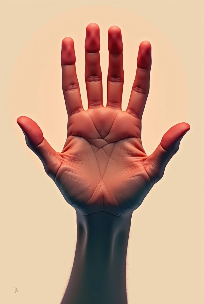 A simple and basic poster about physical violence that gives a good message