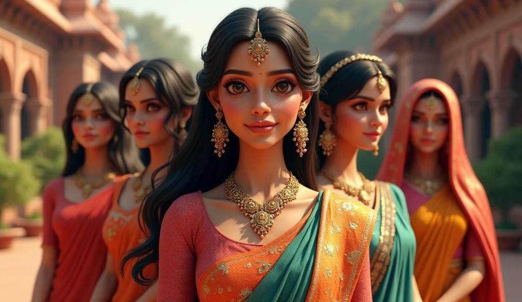Indian women culture 3d picture high quality 