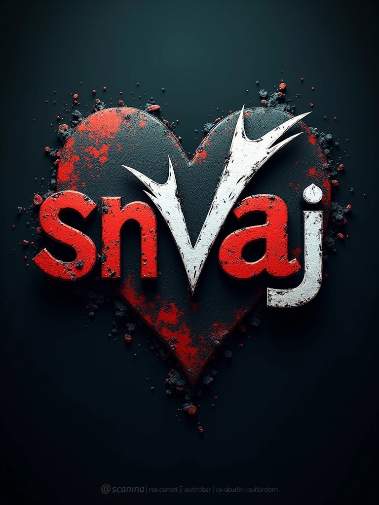 logo "snvaj" stylish letter logo , joker background, realistic and attitude with joker,