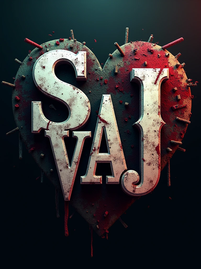 logo "snvaj" stylish letter logo , joker background, realistic and attitude with joker,