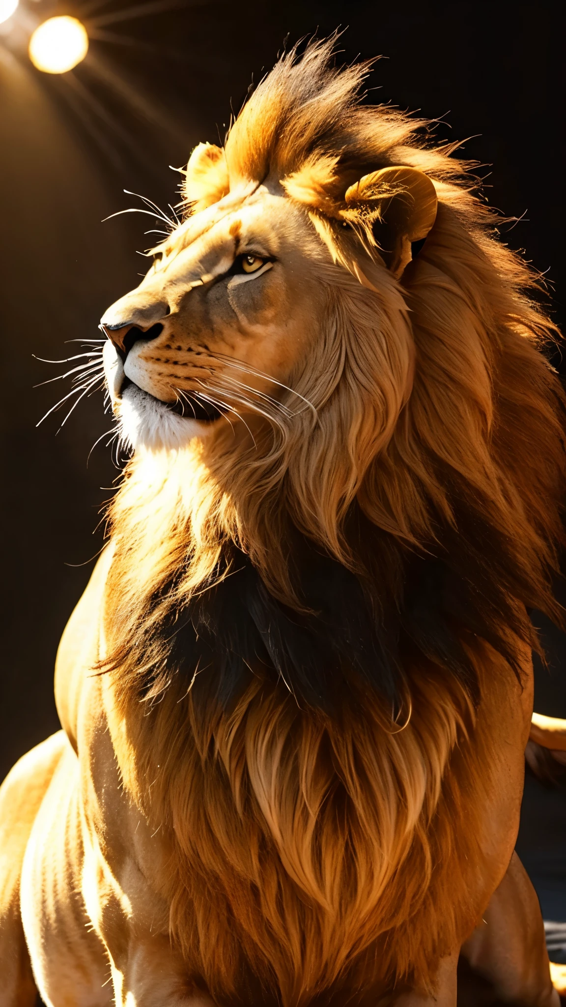Lion　male　gold　✨　Elegant　gold　King