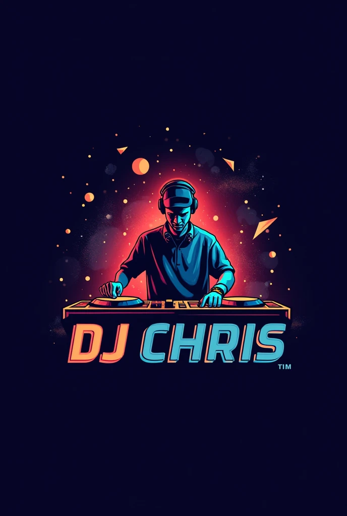 Create a logo with the name DJ Chris