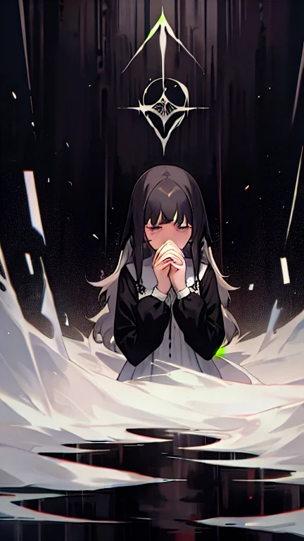 Mourning girl
