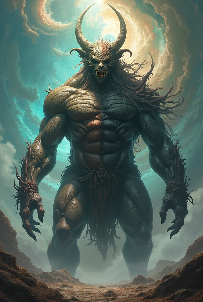 A large, two-faced creature
