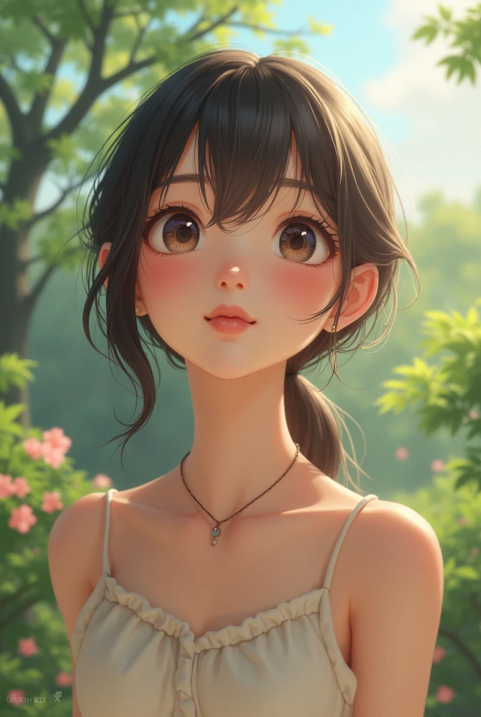 (18-year-old)(Japanese women)(cute)(Thin legs)(Eyes are looking up)(Oval face)(Sticking out tongue)(Reality)