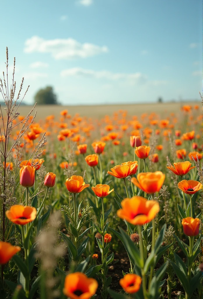 field full of flowers