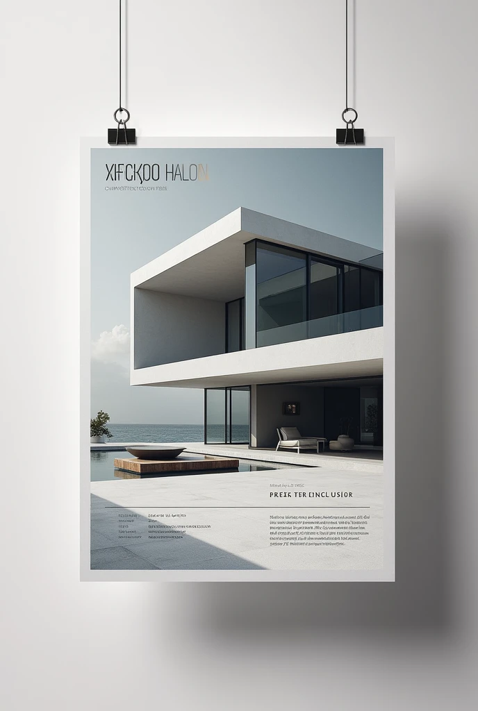 An architecture company flayer using the name K.C Architecture