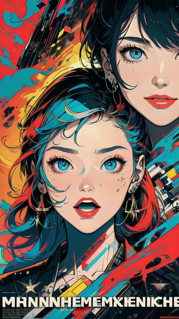 (((masterpiece, highest quality))),(((solo:1.2))),(((1girl:1.2))),32k wallpaper, very detailed, poster, vintage science fiction,(((((geometric cinematic movie poster))))), (bauhaus), shape,(((abstract))),(mid century modern),movie poster,(((((portfolio))))),(((((Close-up))))),(((((bust up))))),((((more various angle)))),(((highlight))),((((heterochromia)))),(((complete. detailed face))),(((Extremely talented))),(((((most complecated machine))))),(((((unlimited mechanic Workaholic))))),(((Absolutely detailed Mighty machines background))),(((Geiger counter))),(((Beautiful vibrant color scheme))),((((Open your mouth as wide as you can)))),(((detailed boombox)))