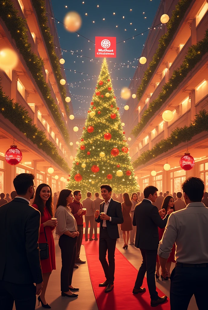 Christmas party with muthoot finance theme
