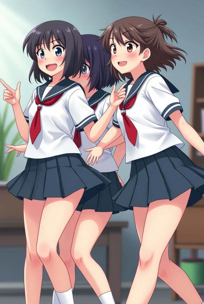 Primary school students　girl　Panty shot