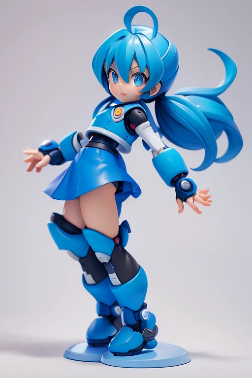Rockman、Mega Man、Primary school students ,Young girl,Character portrait、front view