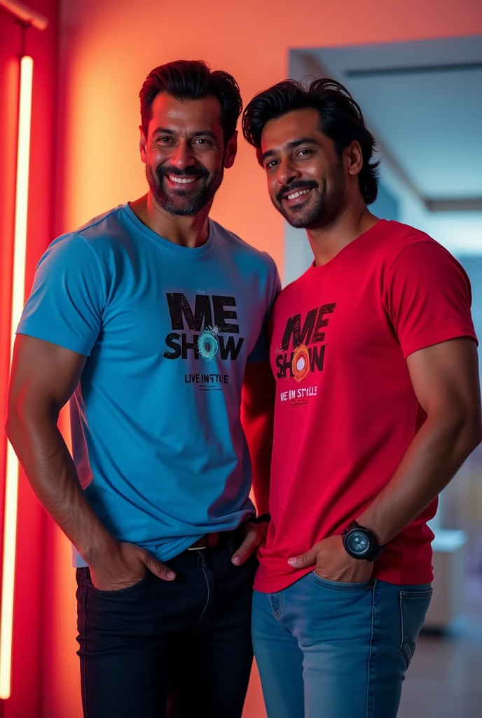 Make Properly salman khan & Shahrukh Khan promoting wearing Luxury T.SHIRT Brand called ME SHOW
TAG LINE LIVE IN STYLE